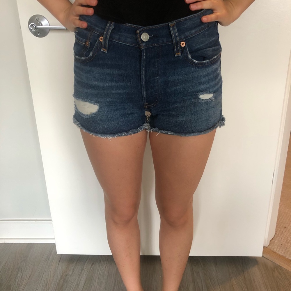 Levis Original high waisted Denim Shorts